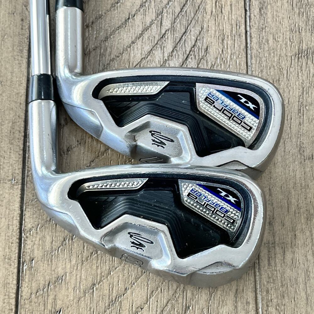 Cobra Baffler XL 7 and 8 Irons Lot RH Regular Flex Steel Shafts 7-37.5" 8-37" - Picture 4 of 7